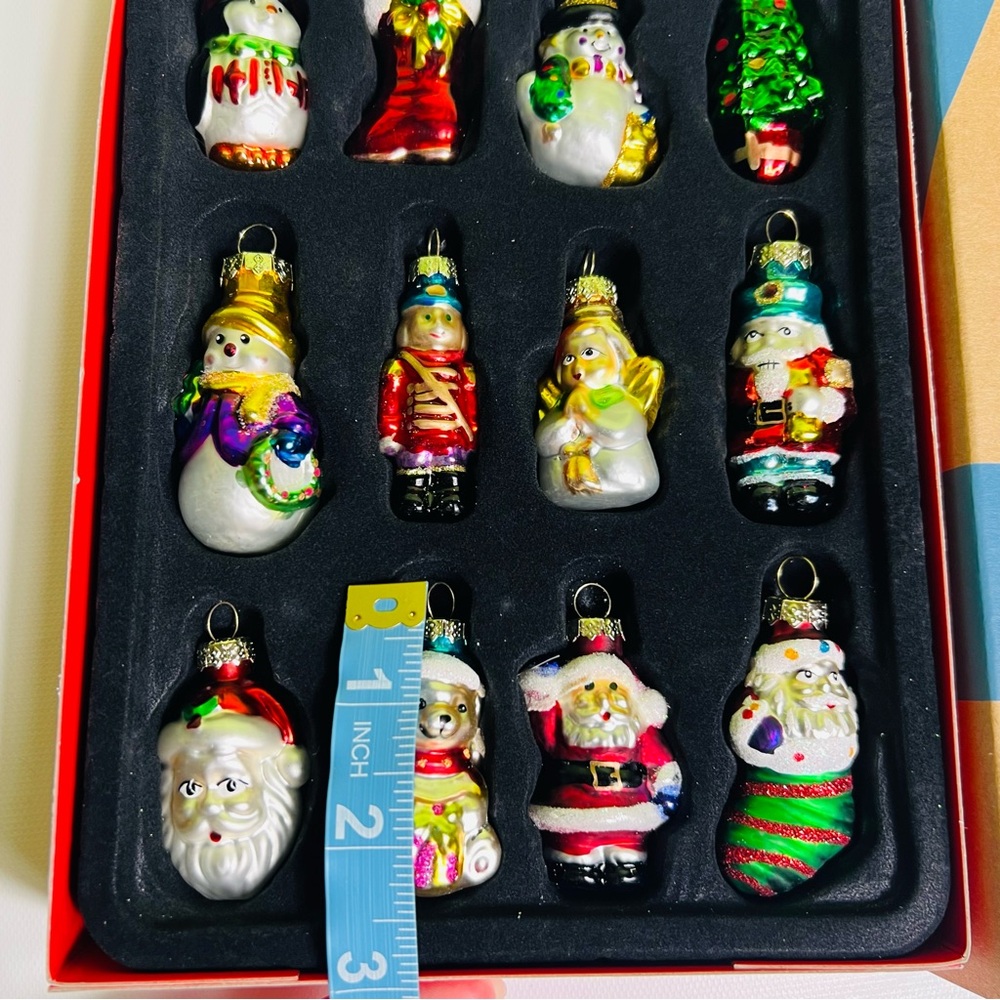 Avon Multi-Color Glass Holiday Ornament Set - Picture 3 of 3